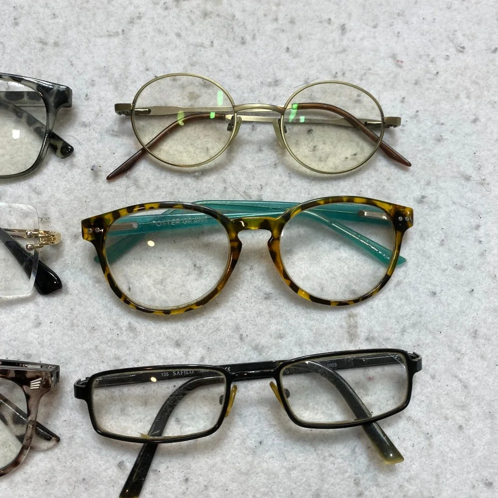 Lot 12 Pairs Unbranded Eyeglasses Frames Mixed Styles Multicolor Bulk Bundle